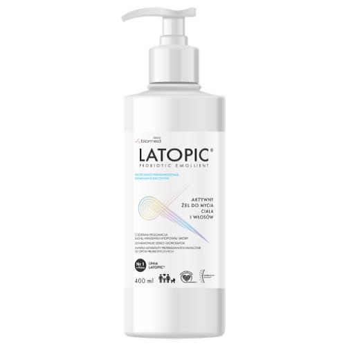 Miniaturka artykułu - LATOPIC Żel do mycia ciała i włos&oacute;w, 400 ml