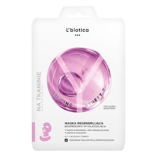 L'BIOTICA Lifting Strefy Y Regenerująca maska do twarzy ekspresowo wygładzająca