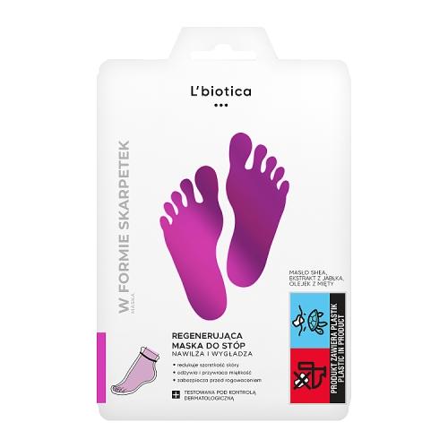 Miniaturka artykułu - L'BIOTICA Regenerująca maska do st&oacute;p - 32 ml