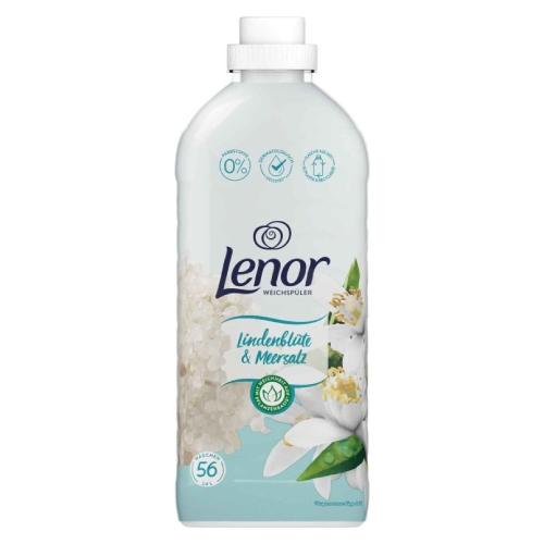 Miniaturka artykułu - LENOR Płyn do płukania tkanin Kwiat lipy & S&oacute;l morska, 1,4L