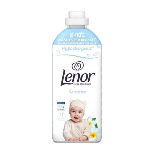 Miniaturka artykułu - Lenor Sensitive Płyn do płukania tkanin 71 prań, 1,491 l