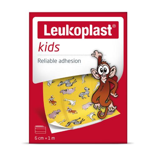 Miniaturka artykułu - Leukoplast Kids Plaster z opatrunkiem 6cmx1m, 1 szt.