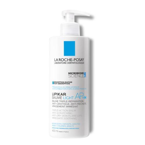 Miniaturka artykułu - La Roche-Posay Lipikar Baume Light AP + M Regenerujący balsam do sk&oacute;ry suchej i atopowej, 400 ml