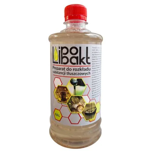 Miniaturka artykułu - Lipobakt Preparat do rozkładu substancji tłuszczowych w odpływach i separatorach, 500 ml
