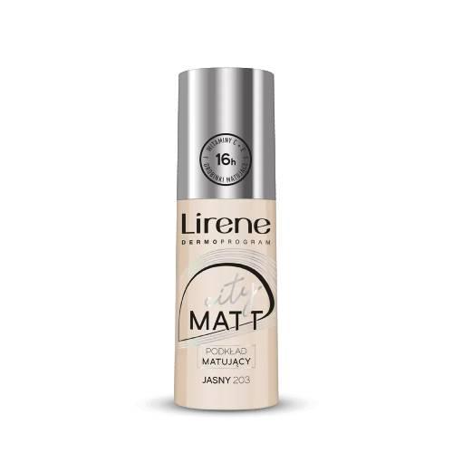LIRENE CITY MATT Podkład Matujący 203 Jasny, 30 ml