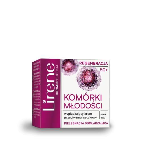 LIRENE Kom&oacute;rki Młodości Wygładzający krem przeciwzmarszczkowy 50+, 50 ml