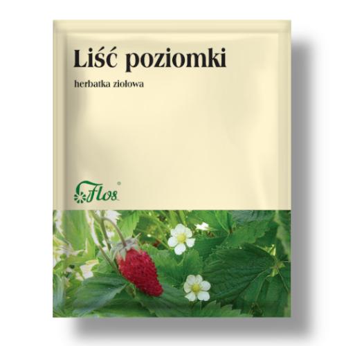 Miniaturka artykułu - FLOS Liść poziomki herbatka ziołowa, 50g