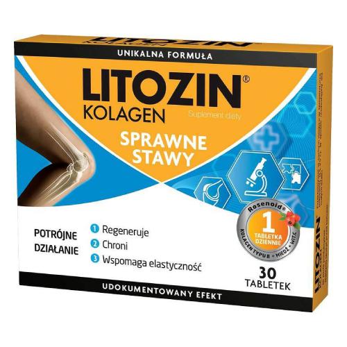 Miniaturka artykułu - Litozin Kolagen, 30 tabletek