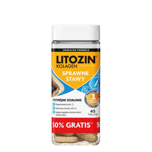Miniaturka artykułu - LITOZIN kolagen, 30tabl. + 15tabl.