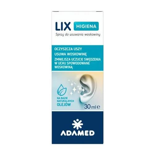 Miniaturka artykułu - Lix Higiena Spray do usuwania woskowiny z uszu, 30 ml