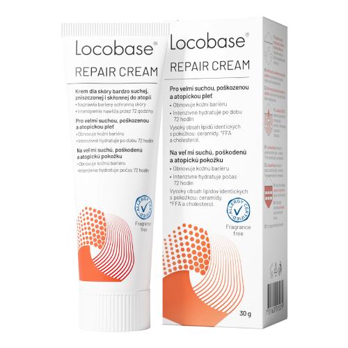 Miniaturka artykułu - Locobase Repair Bogaty odżywczy krem do sk&oacute;ry suchej, zniszczonej i skłonnej do atopii, 30 g - dla dzieci i dorosłych