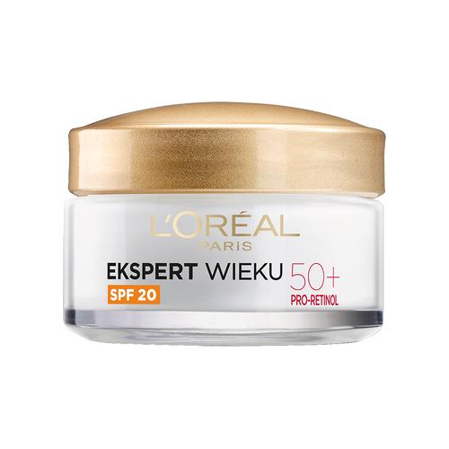 Miniaturka artykułu - L'OREAL Ekspert Wieku 50+ Przeciwzmarszczkowy krem liftingujący na dzień SPF 20, 50ml