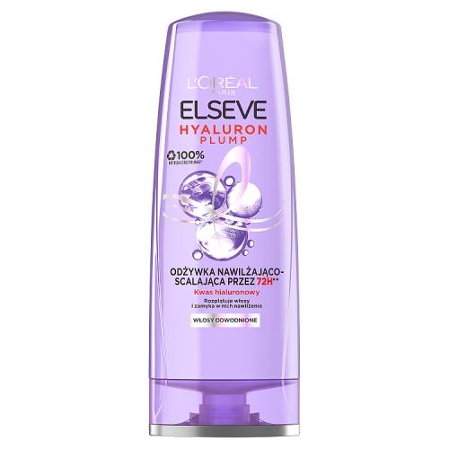Miniaturka artykułu - L'OREAL ELSEVE Hyaluron Plump Odżywka nawilżająco-scalająca do włos&oacute;w, 200ml