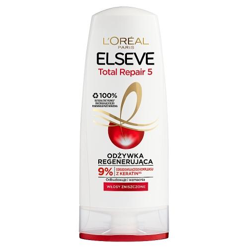Miniaturka artykułu - L'OREAL ELSEVE Total Repair 5 Odżywka regenerująca do włos&oacute;w, 200ml