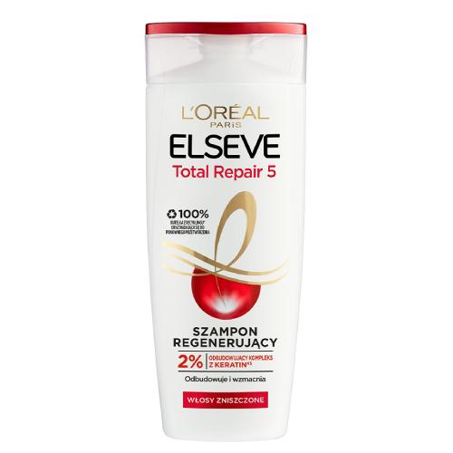 L'OREAL ELSEVE&nbsp;Total Repair 5 Szampon regenerujący do włos&oacute;w zniszczonych, 400ml USZKODZONY KOREK
