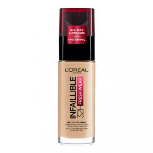 Miniaturka artykułu - L'OREAL INFALLIBLE Fresh Wear 100 Podkład do twarzy, 30ml
