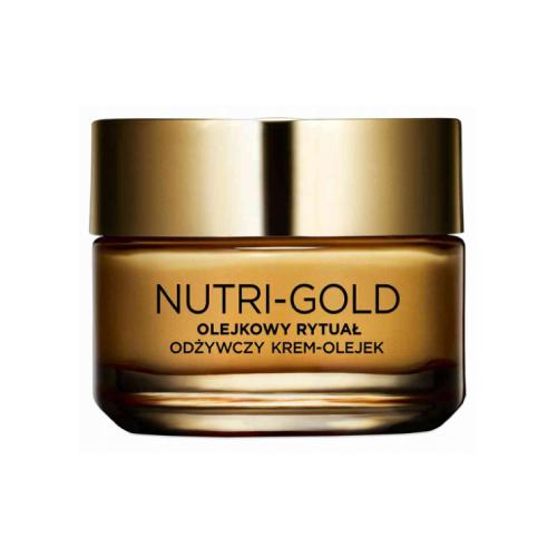 Miniaturka artykułu - L'OREAL Nutri-Gold Olejkowy Rytuał Odżywczy krem-olejek do sk&oacute;ry suchej, 50ml