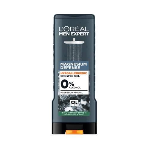 Miniaturka artykułu - L'Or&eacute;al Paris Men Expert XXL Magnesium Defense Hipoalergiczny żel pod prysznic dla mężczyzn, 400 ml