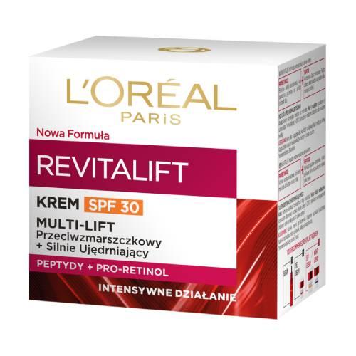 Miniaturka artykułu - L'OREAL Revitalift Krem SPF 30 Przciwzmarszczkowy Silnie Ujędrniający, 50 ml