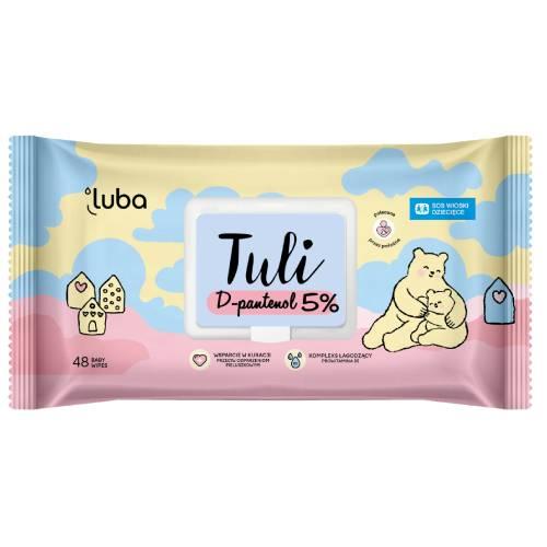 Miniaturka artykułu - Luba Tuli D-panthenol 5% Chusteczki nawilżane dla dzieci i niemowląt, 48 szt.