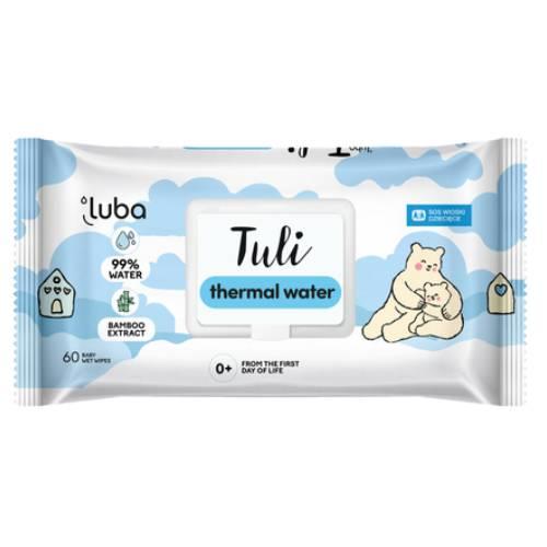 Miniaturka artykułu - Luba Tuli Thermal Water Chusteczki nawilżane z wodą termalną, 60 szt.