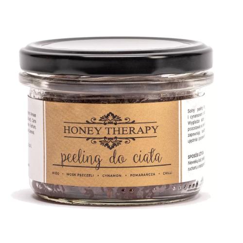 Miniaturka artykułu - ŁYSOŃ Honey Therapy Peeling do ciała mi&oacute;d/cynamon/pomarańcza, 250g