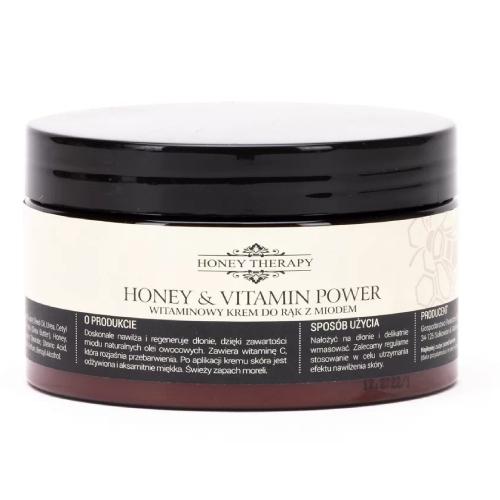 Miniaturka artykułu - ŁYSOŃ Honey Therapy Witaminowy krem do rąk z miodem Morela, 250ml 