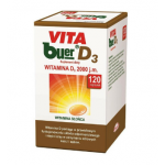 Zdjęcie produktu - VITA buer D3 2000j.m. - 120 kapsułek