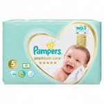 Zdjęcie produktu - Pampers Premium Care Junior 5 Pieluszki (11-16kg) - 44 sztuki 