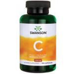 Zdjęcie produktu - SWANSON Witamina C 1000 + dzika r&oacute;ża - 250 kapsułek
