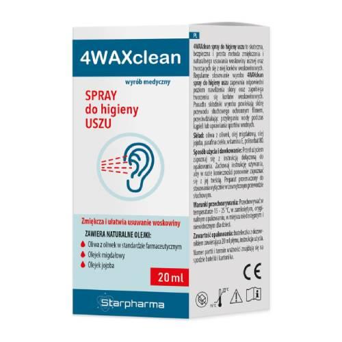 Zdjęcie produktu - 4WAXclean Spray do higieny uszu, 20ml