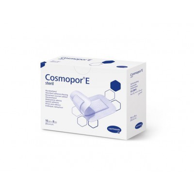 Zdjęcie produktu - Opatrunek jałowy COSMOPOR E 10 x 8cm - 25 sztuk 
