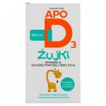 Zdjęcie produktu - ApoD3 żujki 800 j.m. witaminy D3 od 3 r.ż. smak owocowy - 30 kapsułek KR&Oacute;TKA DATA 31.07.2026
