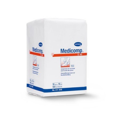 Kompresy MEDICOMP 10x10cm 4-warstwowe- niejałowe 100szt.