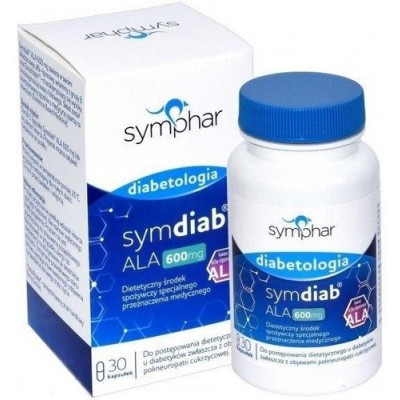 Zdjęcie produktu - Symdiab ALA 600 mg - 30 kapsułek
