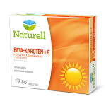 Zdjęcie produktu - Naturell Beta-karoten + E, 60 tabl. - suplement diety z witaminą A i E