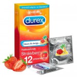DUREX Strawberry Emoji Prezerwatywy, 12 sztuk