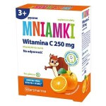 Zdjęcie produktu - Mniamki Witamina C 250 mg pastylki do ssania o smaku pomarańczowym, 60 pastyl. - suplement diety z witaminą C