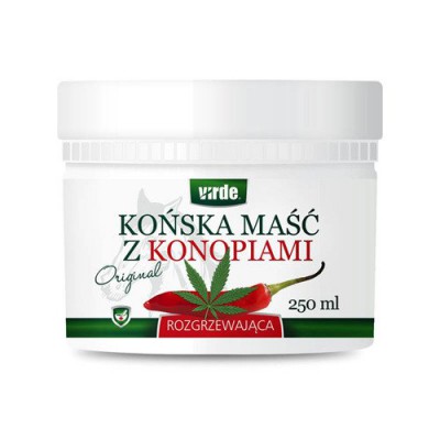 Zdjęcie produktu - Virde Końska Maść rozgrzewająca z Konopiami - 250ml