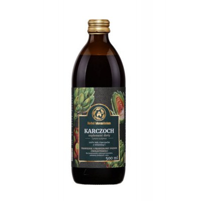 Zdjęcie produktu - HERBAL MONASTERIUM Sok z Karczocha - 500ml