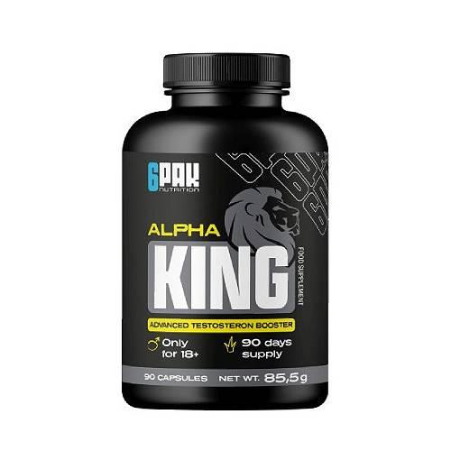 Zdjęcie produktu - 6Pak Nutrition Alpha King Booster testosteronu, 90 kaps.