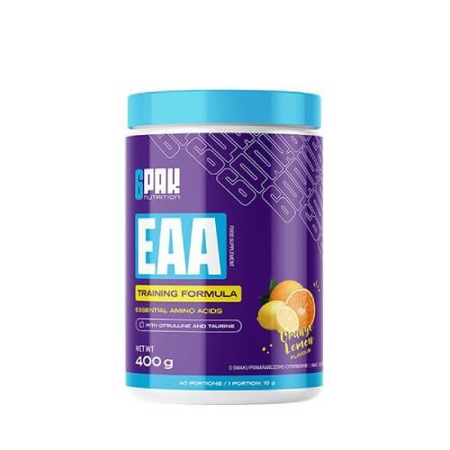 Zdjęcie produktu - 6Pak Nutrition EAA smak pomarańczowo-cytrynowy, 400 g