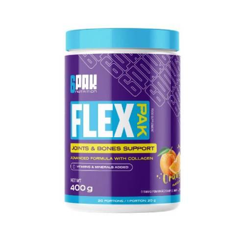 Zdjęcie produktu - 6Pak Nutrition Flex Pak smak pomarańczowy, 400 g