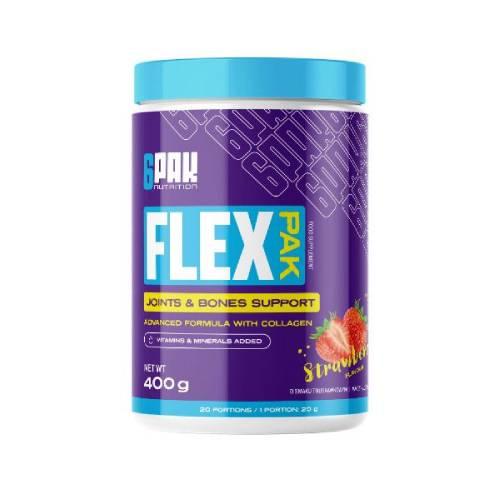 Zdjęcie produktu - 6Pak Nutrition Flex Pak smak truskawkowy, 400 g