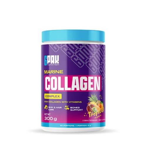 Zdjęcie produktu - 6Pak Nutrition Marine Collagen Complex smak owoc&oacute;w tropikalnych, 300 g