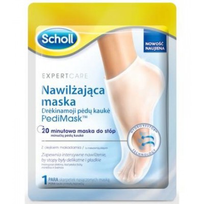 Zdjęcie produktu - SCHOLL Nawilżająca maska do st&oacute;p z olejkiem makadamia - 1szt.