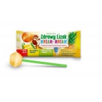 Zdjęcie produktu - Zdrowy lizak Mniam-Mniam Ananas kształt kulki - 1szt