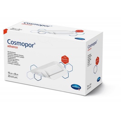 COSMOPOR Advance Opatrunki jałowe 15x8cm, 25 szt.