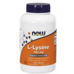 Zdjęcie produktu - NOW FOODS L-LYSINE 500mg, 250 tabletek