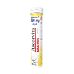 Zdjęcie produktu - Ascorvita Max Mus Witamina C 1000 mg + Cynk, 20 tabletek musujących
